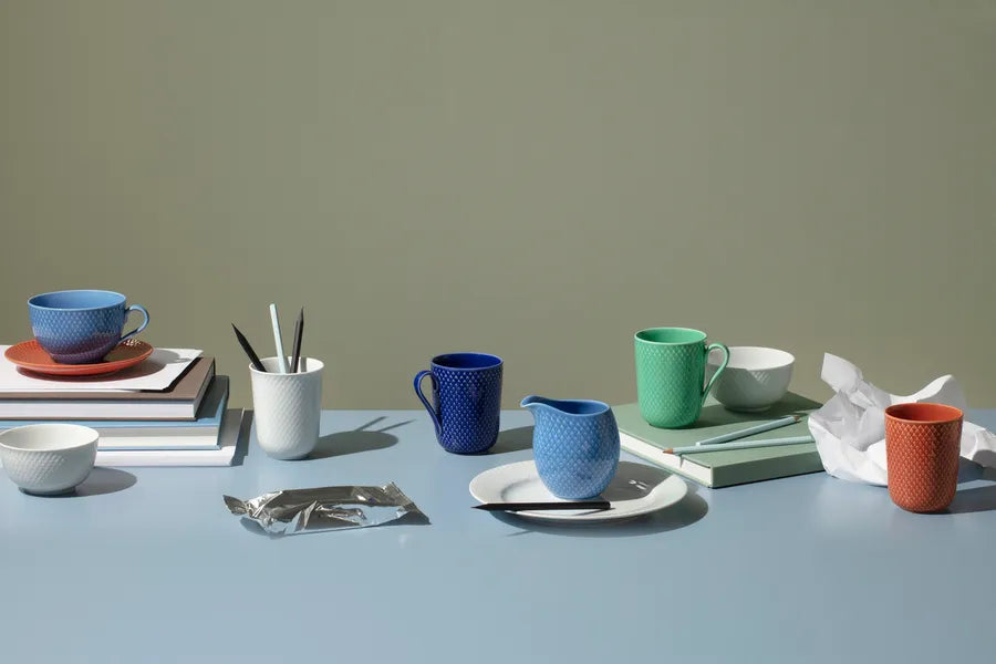 Rhombe krus m. hank, grøn fra Lyngby Porcelæn - 3 - Jacobsen Plus