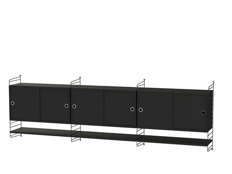 Reol, Living room E fra String - Sort - sort ask - Jacobsen Plus