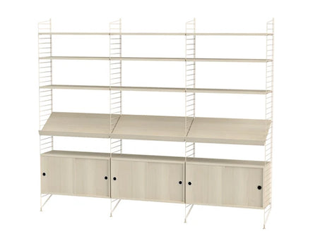 Reol, Living room G fra String - Beige - ask - Jacobsen Plus