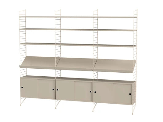 Reol, Living room G fra String - Beige - beige - Jacobsen Plus