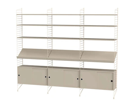 Reol, Living room G fra String - Beige - beige - Jacobsen Plus