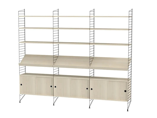 Reol, Living room G fra String - Sort - ask - Jacobsen Plus