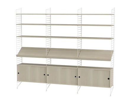 Reol, Living room G fra String - Hvid - ask - Jacobsen Plus