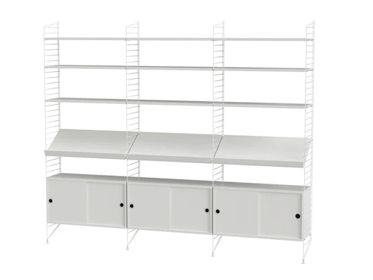 Reol, Living room G fra String - Hvid - hvid - Jacobsen Plus