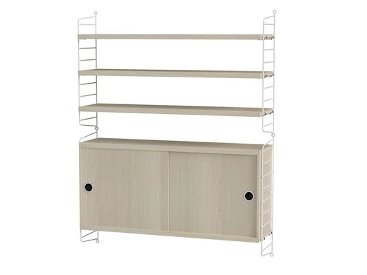 Reol, Living room I fra String - Hvid - ask - Jacobsen Plus