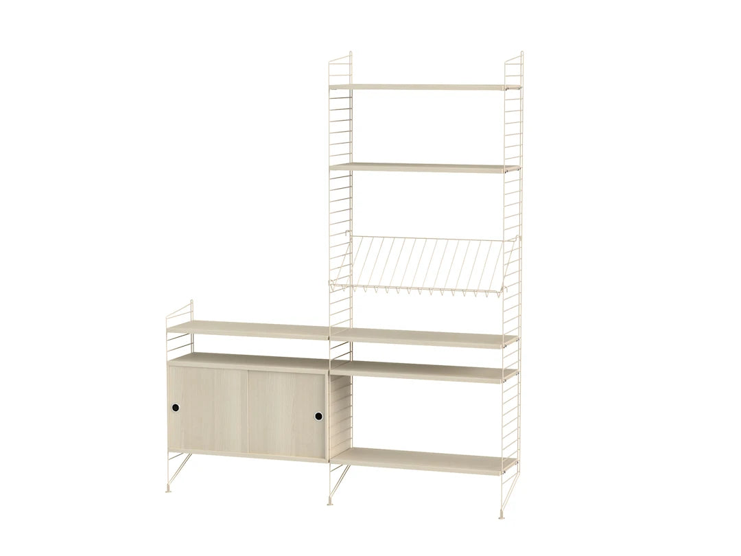 Reol, Living room K fra String - Beige - ask - Jacobsen Plus