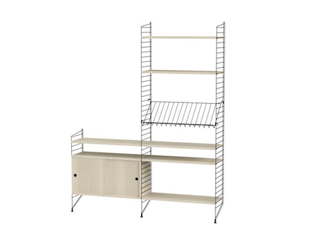 Reol, Living room K fra String - Sort - ask - Jacobsen Plus