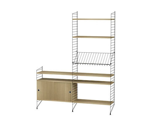 Reol, Living room K fra String - Sort - eg - Jacobsen Plus