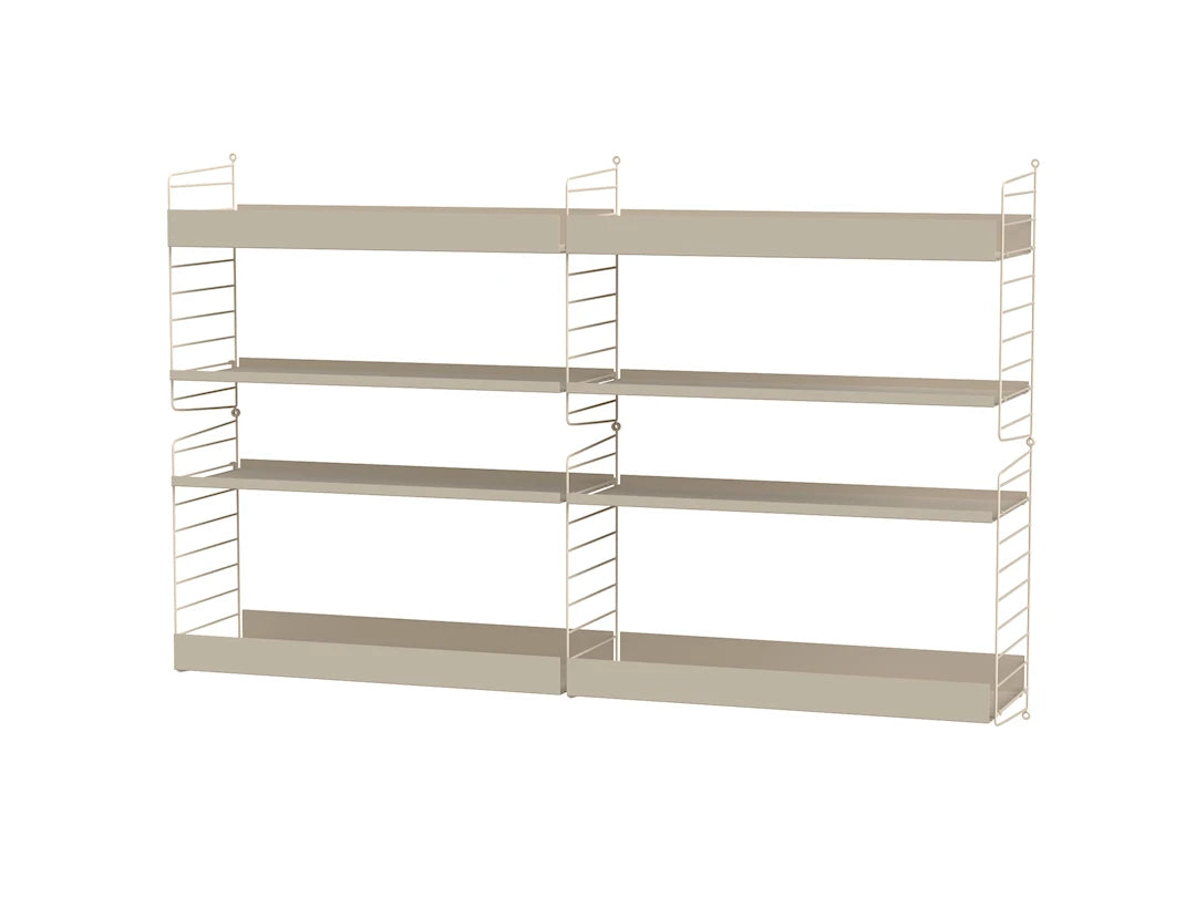 Reol, Living room L fra String - Beige - beige - Jacobsen Plus