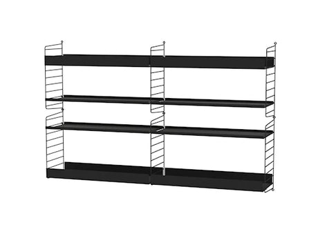 Reol, Living room L fra String - Sort - sort - Jacobsen Plus