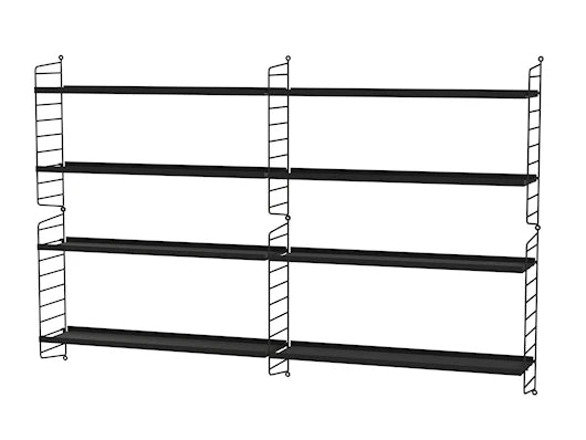 Reol, Living room M fra String - Sort - sort - Jacobsen Plus