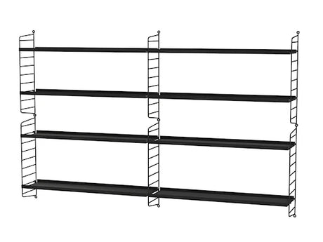 Reol, Living room M fra String - Sort - sort - Jacobsen Plus