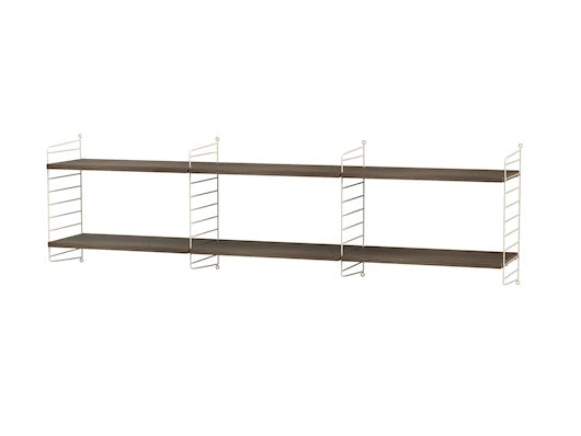 Reol, Living room O fra String - Beige - valnød - Jacobsen Plus