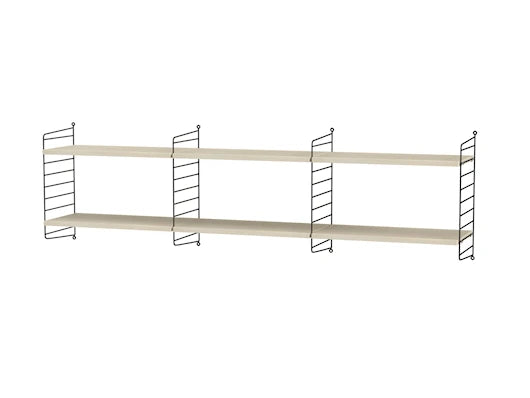 Reol, Living room O fra String - Sort - ask - Jacobsen Plus