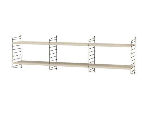 Reol, Living room O fra String - Brun - ask - Jacobsen Plus