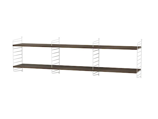 Reol, Living room O fra String - Hvid - valnød - Jacobsen Plus