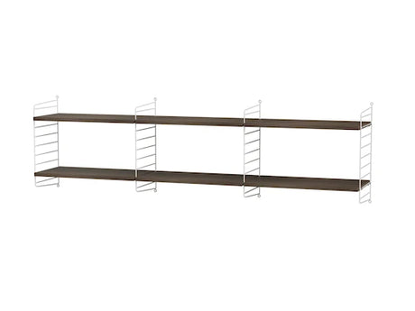 Reol, Living room O fra String - Hvid - valnød - Jacobsen Plus