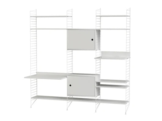 Reol, Living room P fra String - Hvid - hvid - Jacobsen Plus