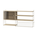 Reol, Living room S fra String - Beige - ask - Jacobsen Plus