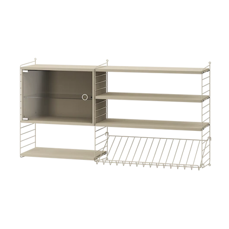 Reol, Living room S fra String - Beige - beige - Jacobsen Plus