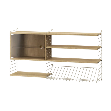 Reol, Living room S fra String - Beige - eg - Jacobsen Plus