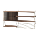 Reol, Living room S fra String - Beige - valnød - Jacobsen Plus