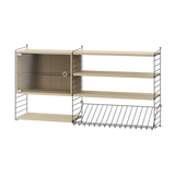 Reol, Living room S fra String - Sort - ask - Jacobsen Plus