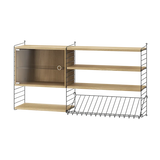 Reol, Living room S fra String - Sort - eg - Jacobsen Plus