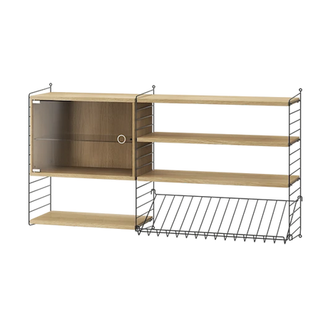 Reol, Living room S fra String - Sort - eg - Jacobsen Plus