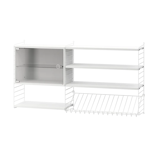 Reol, Living room S fra String - Hvid - hvid - Jacobsen Plus