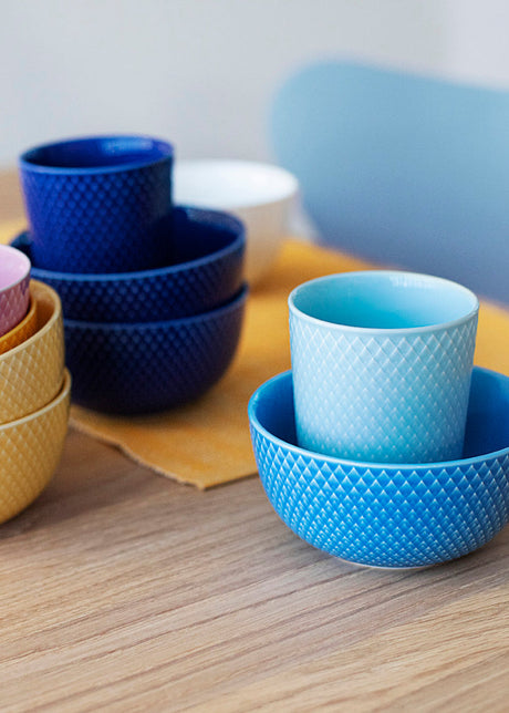 Rhombe krus, turkis fra Lyngby Porcelæn - 2 - Jacobsen Plus