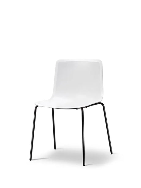 Pato Stol fra Fredericia Furniture - White / Krom - Jacobsen Plus