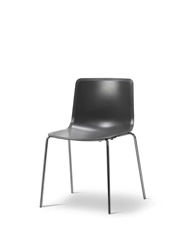Pato Stol fra Fredericia Furniture - Dark grey / Krom - Jacobsen Plus