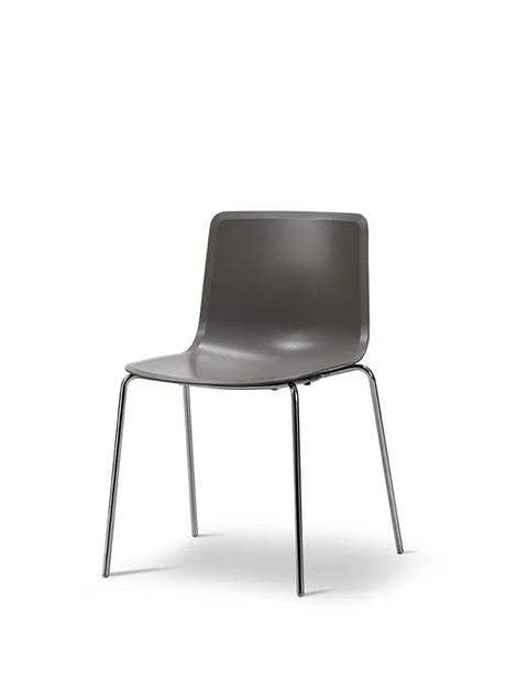 Pato Stol fra Fredericia Furniture - Quartz grey / Krom - Jacobsen Plus