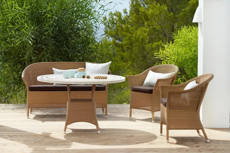 Lansing Sofa fra Cane-line - Taupe / Ingen hynde - Jacobsen Plus