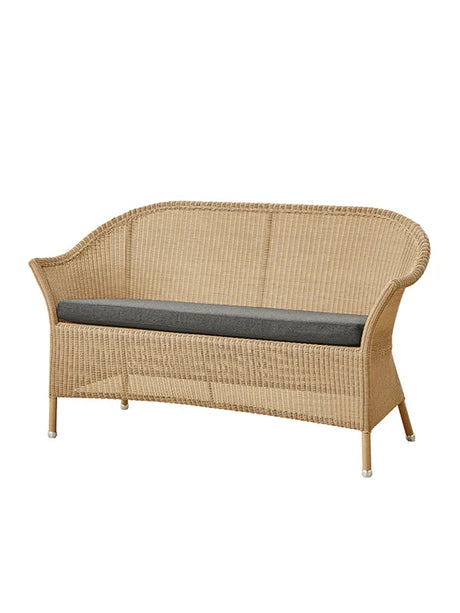 Lansing Sofa fra Cane-line - Natur / Sort, Cane-line Natte hynde - Jacobsen Plus