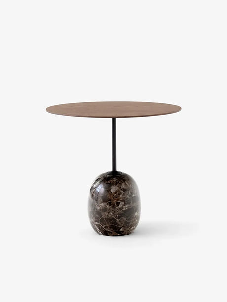 Lato bord LN9 fra &Tradition - Lakeret valnød & Emparador marble - Jacobsen Plus