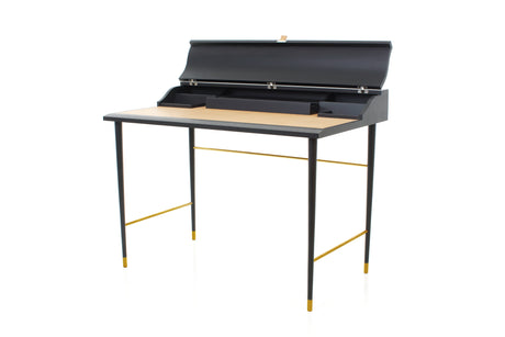 Laval Writing Desk i sort malet eg - 1 - Jacobsen Plus