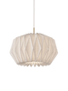 Softly Pleated I pendel M messing, hvid fra Le Klint
