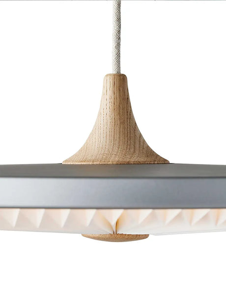 Soleil pendel medium, lys eg, papir skærm fra Le Klint - 5 - Jacobsen Plus