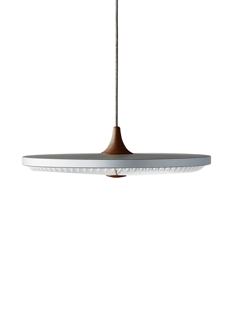 Soleil pendel medium, røget eg, papir skærm fra Le Klint