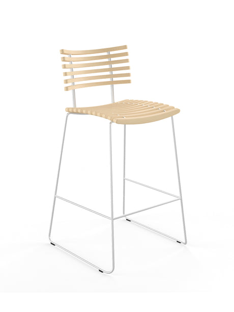 Leopard barstol, rustfrit stel fra Naver Collection - Ask hvidolie - Jacobsen Plus