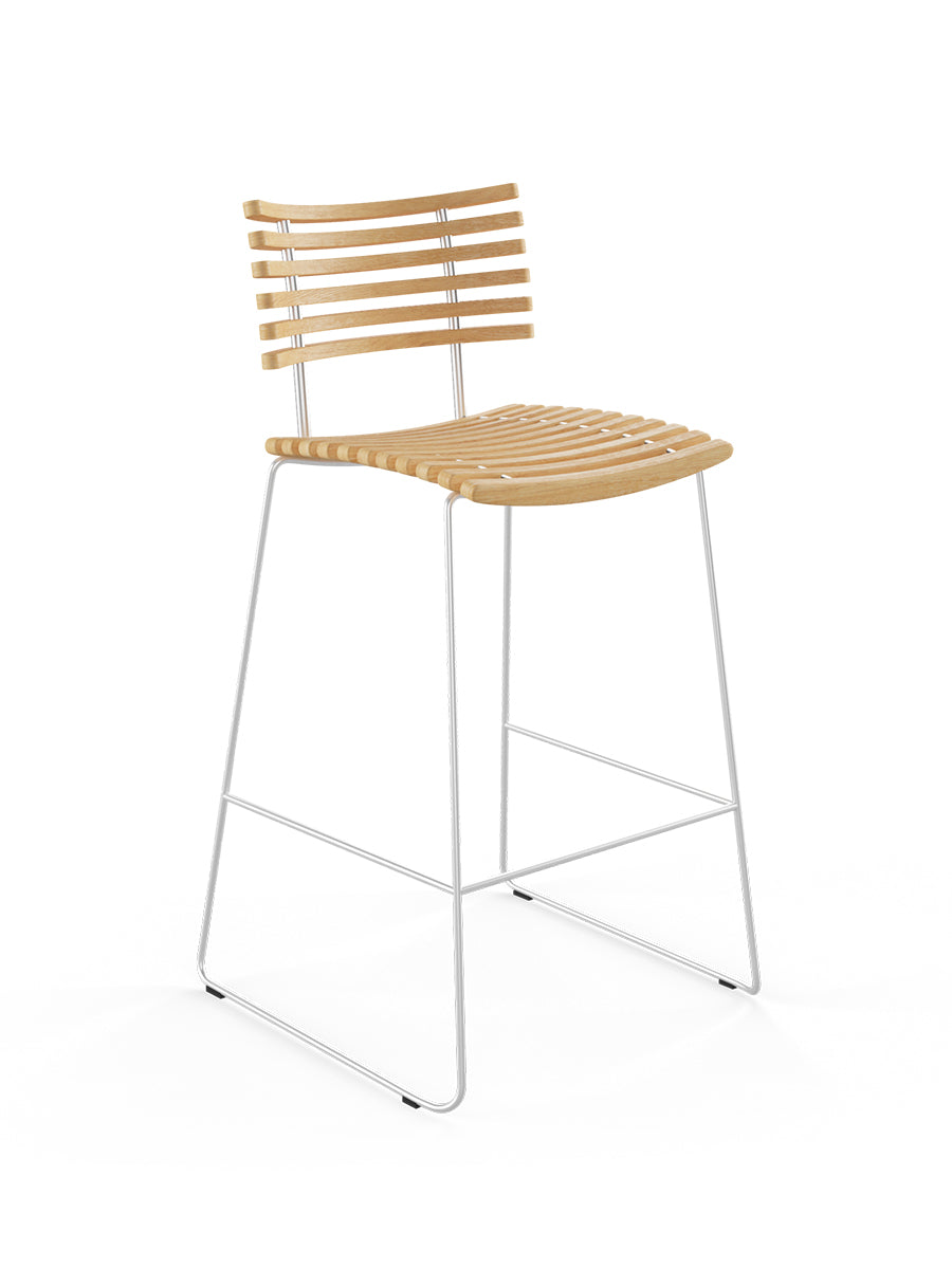 Leopard barstol, rustfrit stel fra Naver Collection - Ask olie - Jacobsen Plus