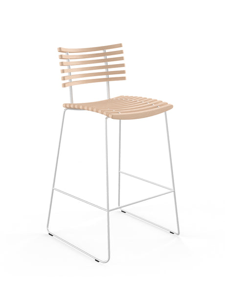 Leopard barstol, rustfrit stel fra Naver Collection - Eg hvidolie - Jacobsen Plus