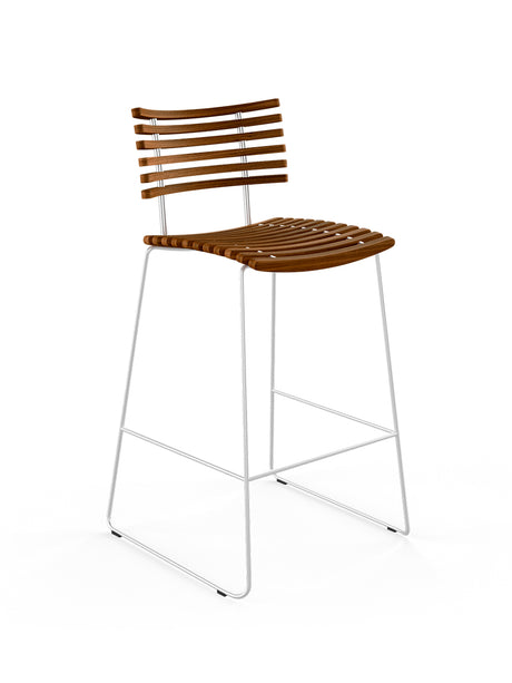 Leopard barstol, rustfrit stel fra Naver Collection - Valnød olie - Jacobsen Plus