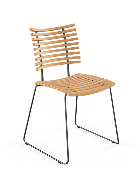 Leopard stol, sort pulverlakeret stel fra Naver Collection - Ask olie - Jacobsen Plus