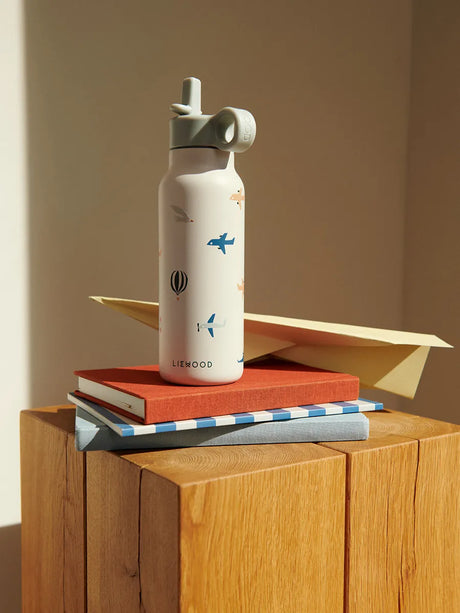 Falk Water Bottle 350 ml, aviator/ecru fra Liewood - 2 - Jacobsen Plus