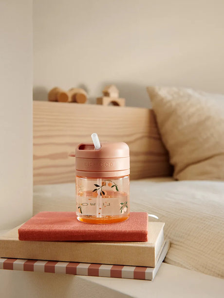 Pavia Tritan Straw Cup 280 ml, peach/sea shell fra Liewood - 2 - Jacobsen Plus