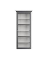 Væghængt Vitrineskab Classic V4, antracit fra Lindebjerg Design - 1 - Jacobsen Plus