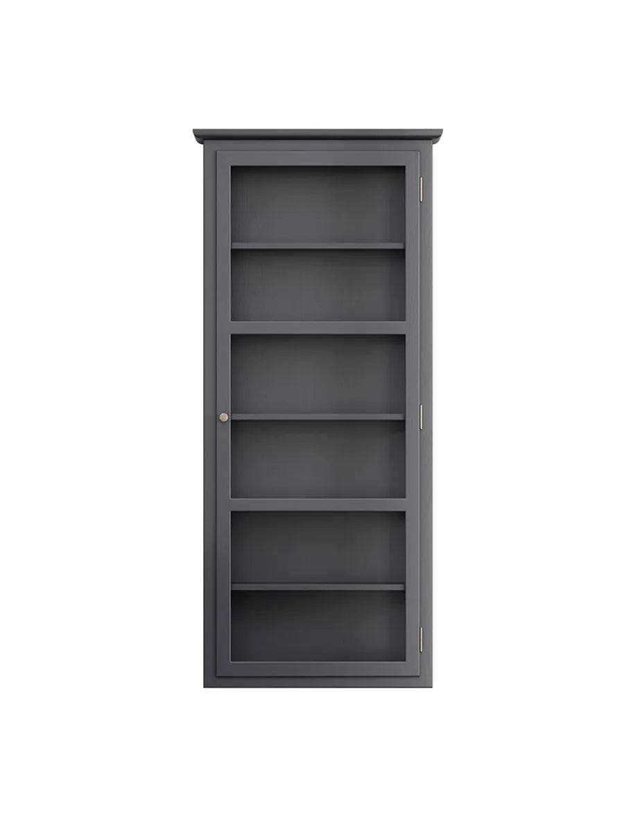 Væghængt Vitrineskab N4, antracit fra Lindebjerg Design